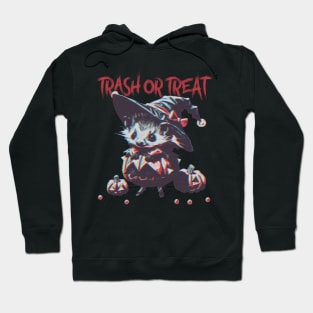 Treat or trash Halloween Possum Hoodie